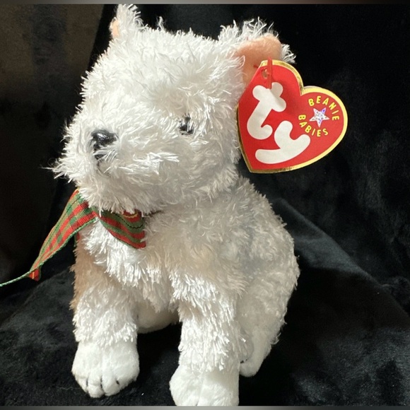 Ty Other - Kirby the White Scottish Terrier Dog 2001 Original Ty Beanie Baby w/ Tags